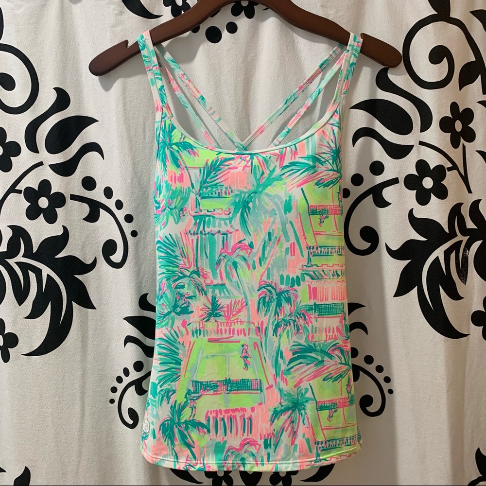 Lilly Pulitzer Avida Tennis Tank Perfect Match XXS